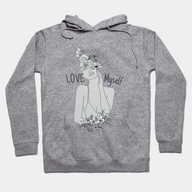 self-love Hoodie by babykoala